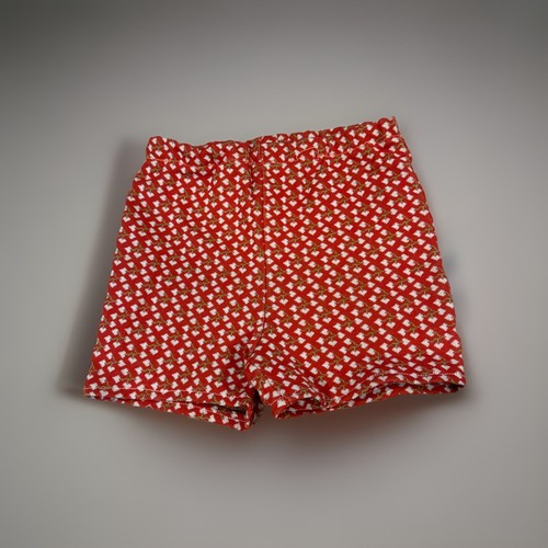 VTG 1970s Health Red & White Patterned Toddler Shorts Size 3T, USA