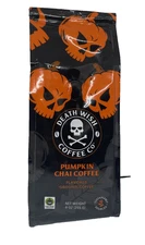 Death Wish Coffee Pumpkin Chai Ground Coffee 9 oz Limited Edition Fair Trade