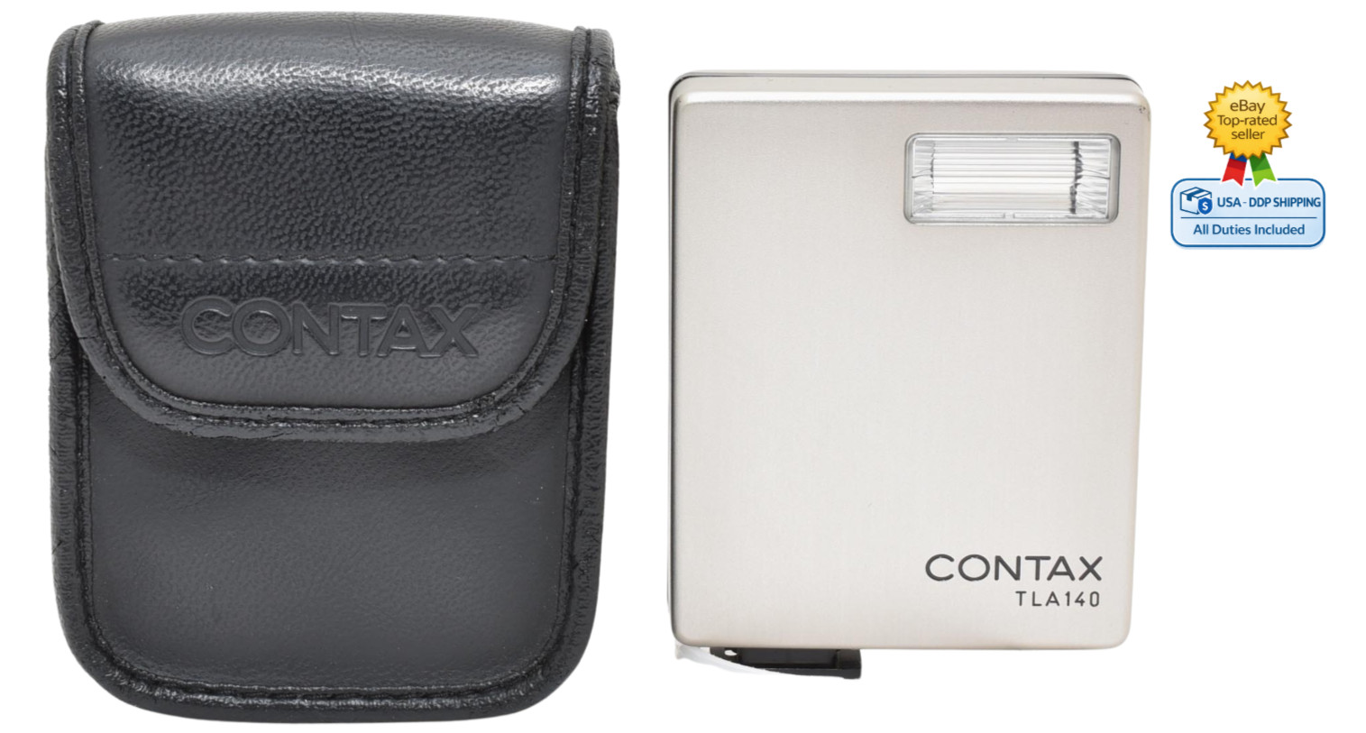 Tested!![TOP MINT w/Case] CONTAX TLA 140 Shoe Mount Flash for G1 G2 From JAPAN