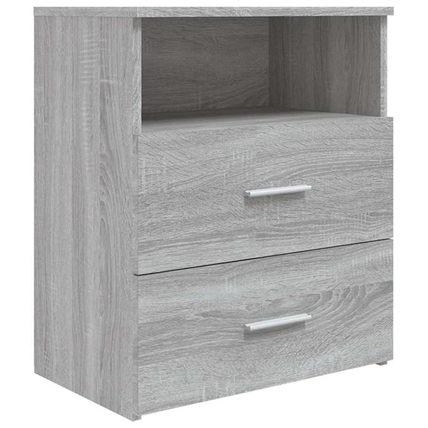 Nachttisch Grau Sonoma 50X32X60 Cm Beistelltisch Kommode Schlafzimmer-image