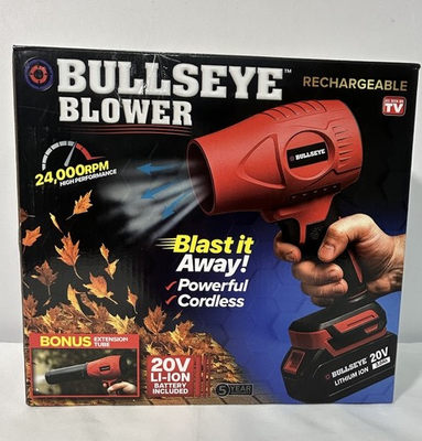 #ad Bullseye Blower Rechargeable Cordless Leaf Dust Blaster 24k Rpm 20V Battery $74.79