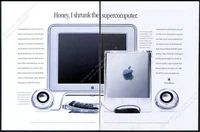 2000 Apple Power Mac G4 Cube computer photo vintage print ad