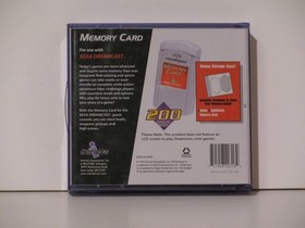 SEGA DREAMCAST INTERACT MEMORY CARD WITH STORAGE CASE FOR 2 CARDS