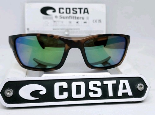 Costa del Mar Retro Schildpatt/grün verspiegelt WHITETIP polarisiert 580G Sonnenbrille NEU - Bild 17 von 19