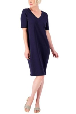 Form & Line by Universal Standard Knit T-Shirt Dress Navy