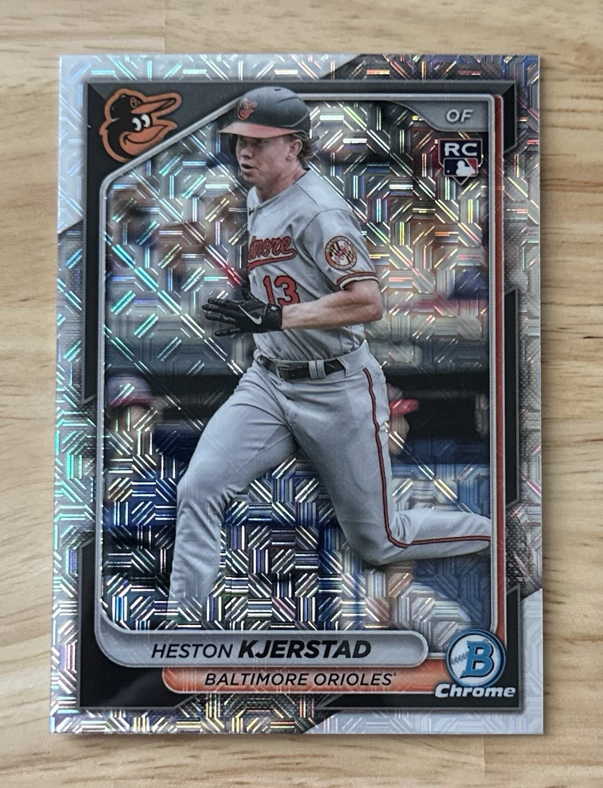 2024 Bowman Chrome #44 Heston Kjerstad RC Mojo Refractor Rookie - Orioles