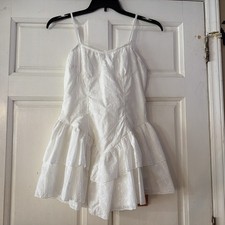 NWT Shein SXY white eyelet sundress size S Festival western boho