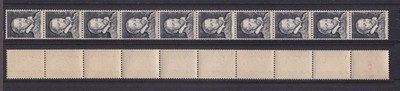 Frankreich 9 Bernard Palissy 10er Streifen m. Nr. Vignetten Testmarke Essay **