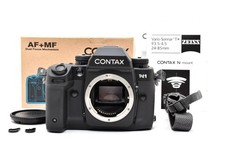 Rare Box MINT Contax N1 35mm SLR Film Camera Black Body From JAPAN