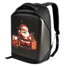 Programmable LED Backpack Full Color Screen App Control Waterproof Travel Bag