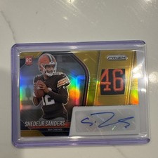 2025 Prizm Shedeur Sanders Rookie Patch Auto (RPA)- True Gold /10. Grade It!