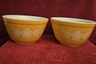 Set of 2 #401 PYREX Butterfly Gold Mixing Bowls