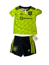 Image of Baby Adidas Manchester United FC Shorts Set 2022/23 Third Kit 9-12 Months