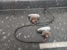 PAIR OF GENUINE VINTAGE CLASSIC LUCAS 516 SIDE LIGHTS WITH ELECTRIC WIRES