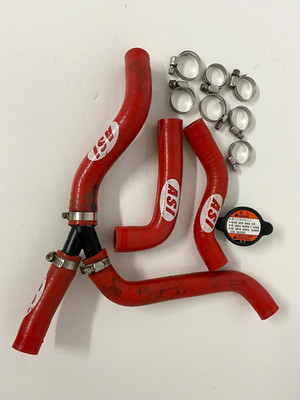 2007 - 2009 RMZ250 Silicone Radiator Hoses Clamps Cap ASI Performance