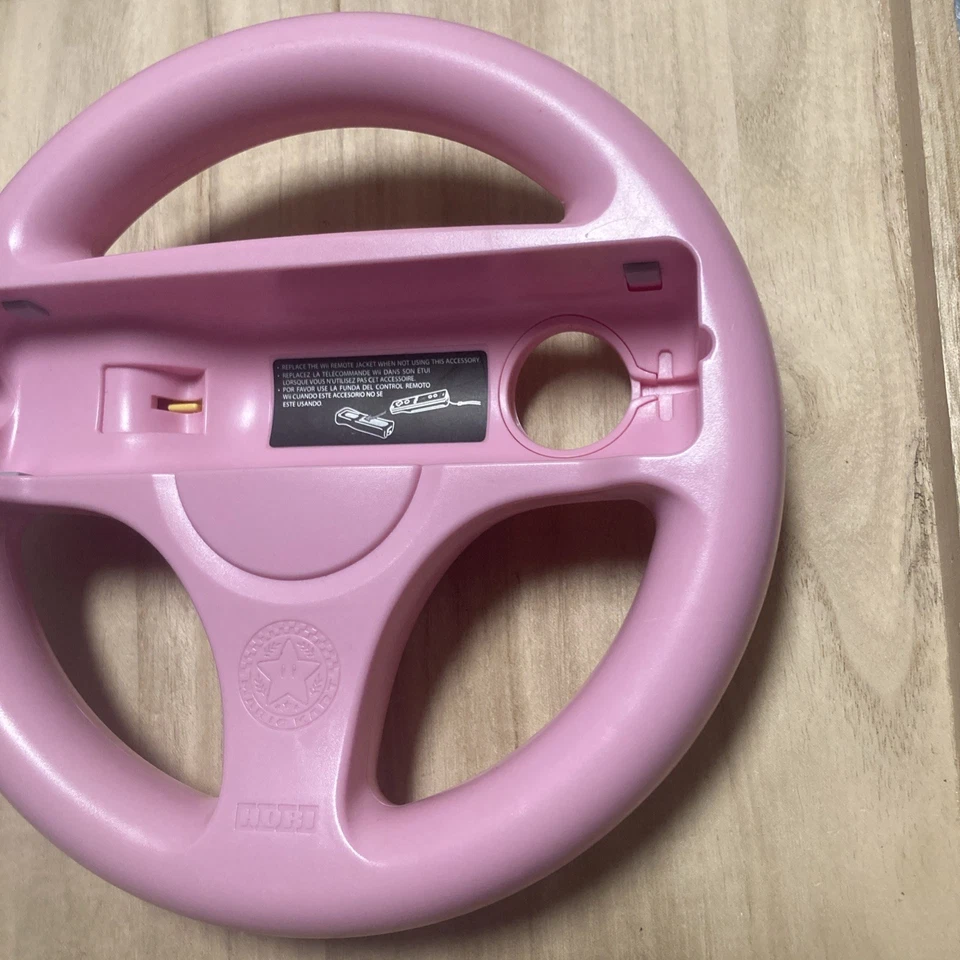 Hori Mario Kart Princess Peach Pink Steering Racing Wheel Wii GREAT CONDITION - Image 4 of 4