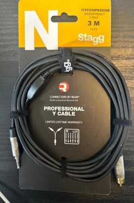 Mikrofonkabel 3 m 10 Fuß professionelles Y-Kabel Stagg