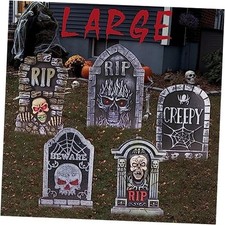 25.5inch DIY Halloween Decorations Outdoor Tombstones Decor Large,5PCS Huge