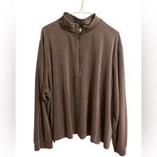 Livi Quarter Zip Pullover Velour Sweatshirt Women size 26/28 active athleisure