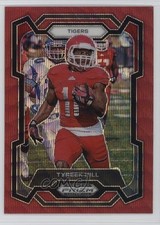 2024 Panini Prizm Draft Picks Ruby Wave Prizm Tyreek Hill #80 0kz8