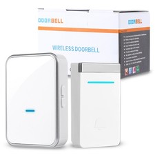 Rental Safe Wireless Doorbell Gift Self Powered Push Button