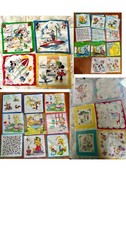 Great Lot Of 29 Vintage Children  s Handkerchiefs
