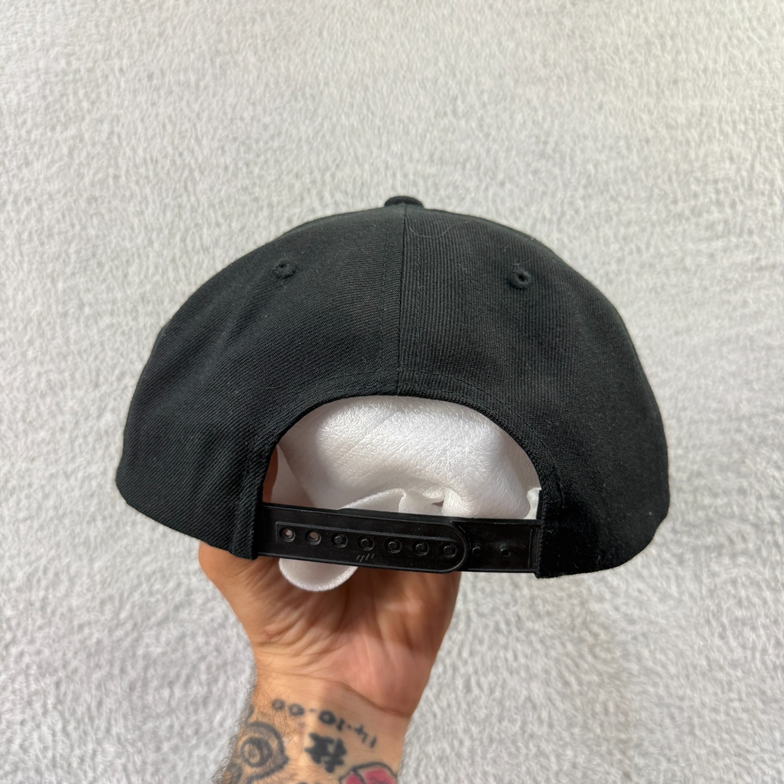 Vintage Yupoong The Classics Ich Atme Ein Ich Raste Aus Black Green Snapback Cap image 3