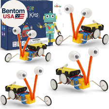 4 Set Bulk Robot Kits for Kids 8-12, STEM Crafts Robotics Science Projects STEM