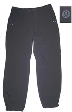 Lululemon Outdoor Training Pants Men sz 36 Gray Stretch Cargo Jogger Cinch Hems