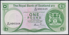 Scotland  1  Pound  01-05-1986  AU  P. 341Aa,   Banknote, Uncirculated