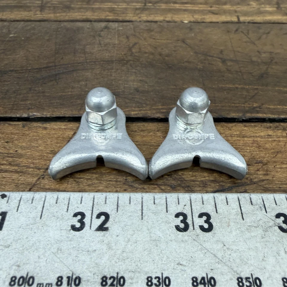 Dia-Compe Alloy Cable Hanger Yokes Pair Straddle Vintage Bicycle Brake Parts - Image 3 of 4