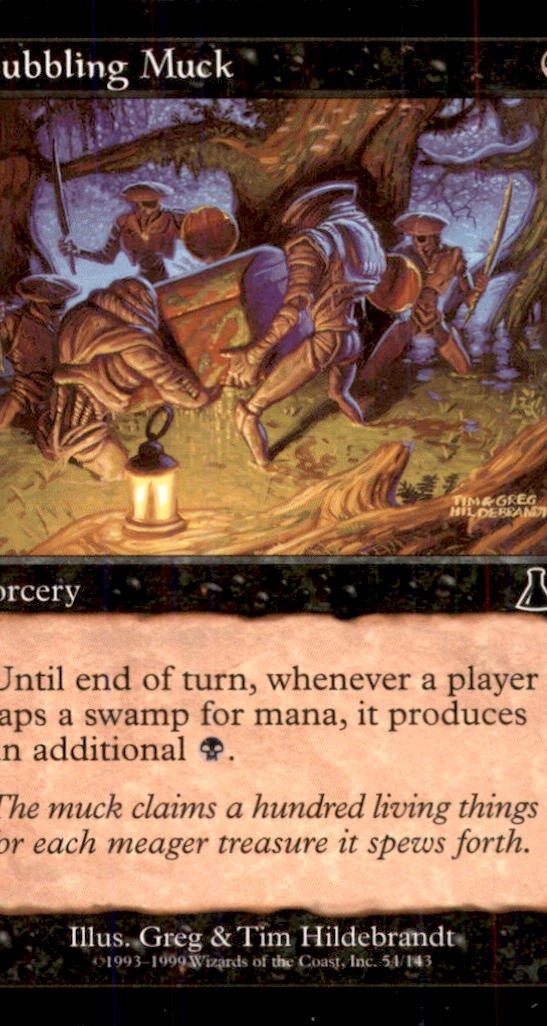 MTG Bubbling Muck LP Light Play Urza's Destiny [967]