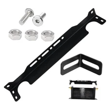 1 Pcs Transmission Oil Cooler Mounting Kit, 13.4" Aluminum Alloy Bracket with 