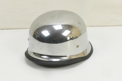TYP M35 Helm verchromt Biker Scooter Helm - XL 61/62cm