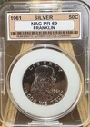 1961 Franklin Half Dollar  Silver Proof  Philadelphia