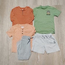 Boys Shirts Shorts Size 5 Lot Of 5 Cat And Jack Volcom Slight Discoloration See