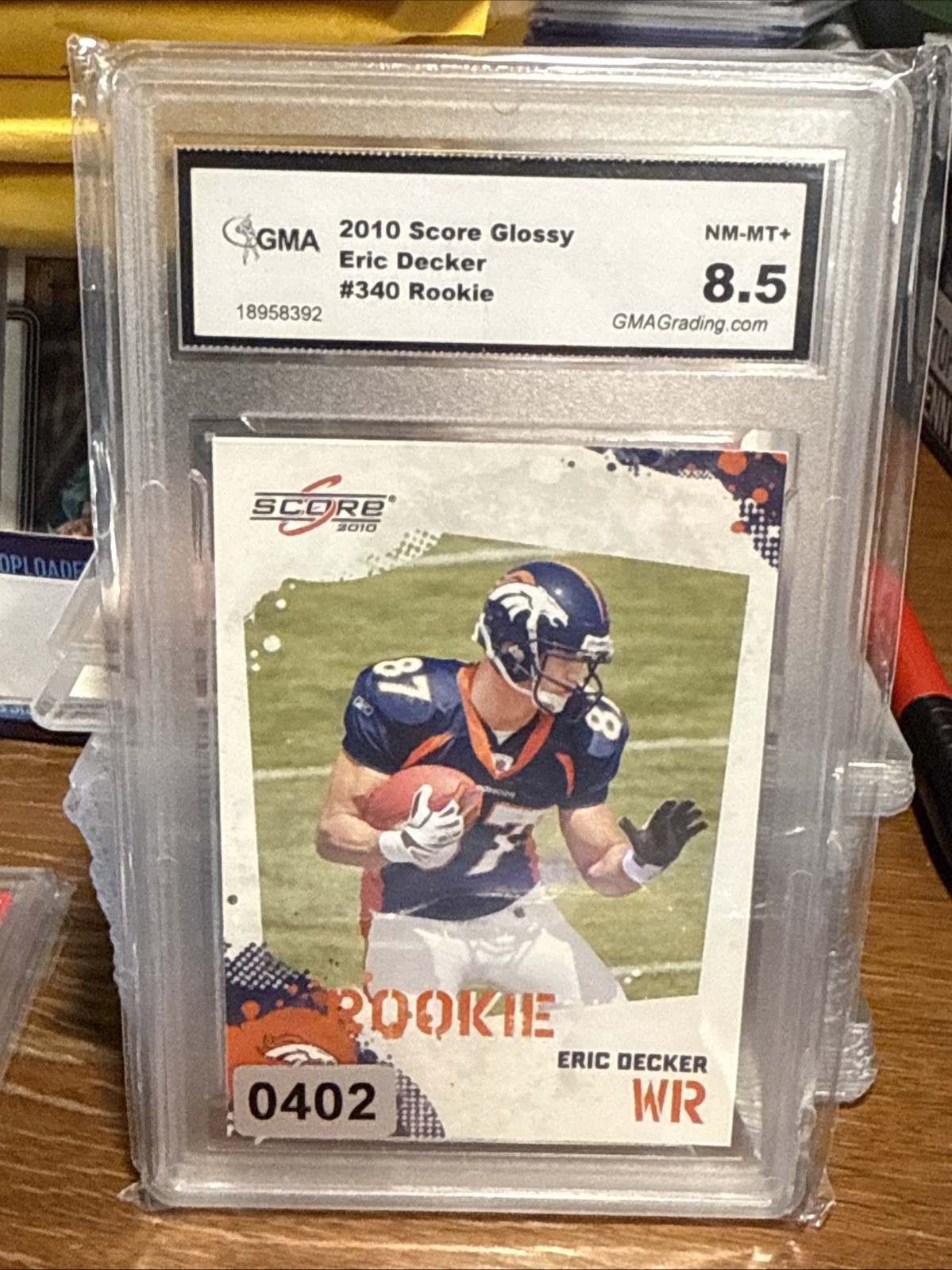 2010 Score - Rookie Eric Decker #340 Glossy (RC)