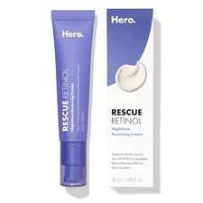 Rescue Retinol Nighttime Renewing Cream - Helps With the Look of Uneven Texture