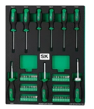 SK Professional Tools 69 Piece Screwdriver And Bit Set New LIFETIME WARRANTY