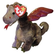 NMT TY Beanie Baby - SCORCH the Dragon  7 Inch MWNMT Plush Stuffed Animal Toy