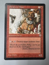 Dwarven Miner - Mirage Regular Magic The Gathering MTG