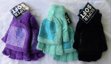 NEW Unisex Mitten Gloves Fingerless Fold Over Winter Gloves Men Women Warm Soft