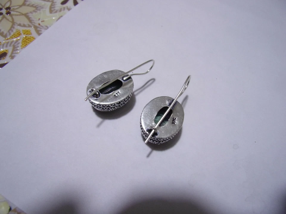 ORECCHINI IN ARGENTO CON TOPAZIO MISTICO - Immagine 2 di 4