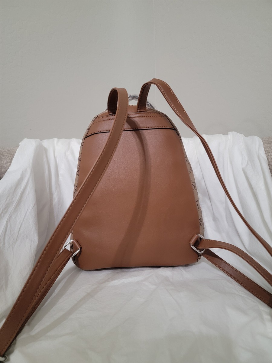 NEW Nine West Vander Mocha Logo Medium Dome Ladies adjustable