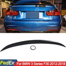 MP Style Rear Trunk Spoiler Wing Lip Gloss Black Fits BMW F30 M3 F80 2012-2018