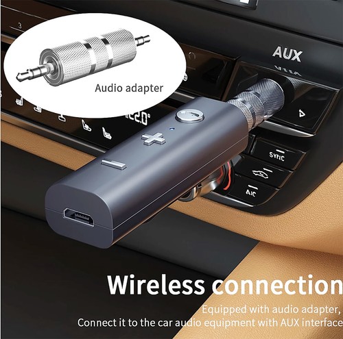 Récepteur Bluetooth 5.0 Musique Autoradio Jack 3.5 Audio Adaptateur AUX Essager - Photo 3/12
