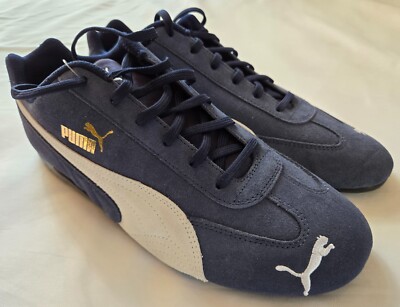 Puma SpeedCat Motorsport Men's Shoes Suede Blue White 380173-02 Sz 7.5 9 10