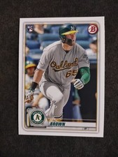 2020 Bowman Seth Brown #44 Rookie Baseball Card RC Oakland A’s Athletics. rookie card picture