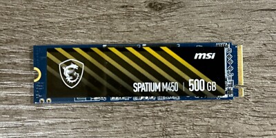 MSI SPATIUM M450 M.2 2280 500GB PCI-Express 4.0 x4 NVMe 1.4 3D NAND Internal SSD