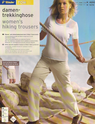 B-WARE: Damen-TREKKINGHOSE - TCM, Hose/Shorts, Faserbeschichtung, creme, M/40-42